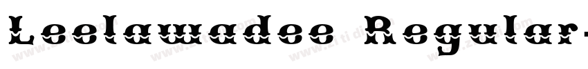 Leelawadee Regular字体转换